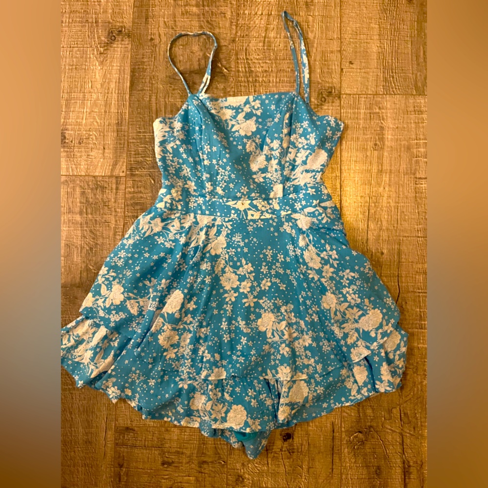 Blue sun dress